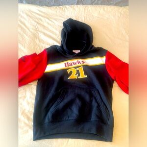 Mitchell and Ness Atlanta Hawks Dominque Wilkins Hoodie Youth Medium New